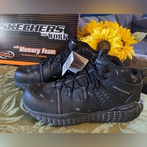 Comp Toe Skechers Work: Monster SR Size 10 Men’s, Memory Foam & Slip Resistant